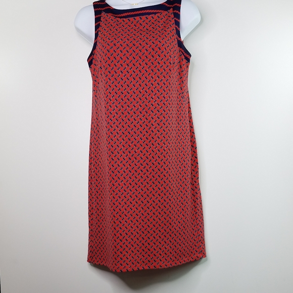 Ann Taylor nautical red and navy sleeveless dress - Picture 15 of 15